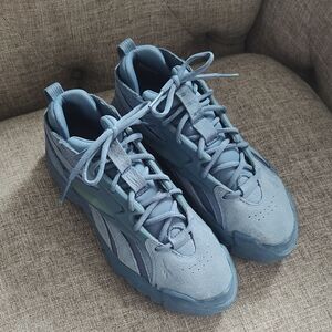 Reebok Club C Cardi B V2 Women's 9.5 Suede Lace Up Sneakers in Dusty Blue